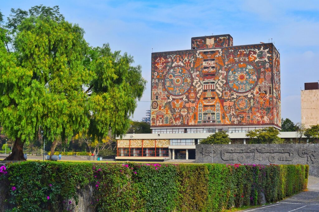 mural, building, national autonomous university, mexico, university, city, coyoacán, school, central library, education, architecture, mural, coyoacán, coyoacán, coyoacán, coyoacán, coyoacán